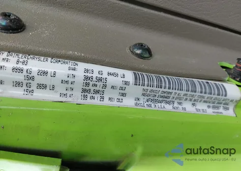 2004 Jeep Wrangler Sahara from USA, damaged, VIN 1J4FA59S44P704878